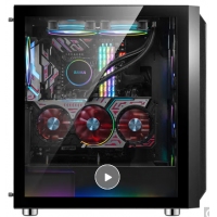 先马SAMA鲁班1 黑玻璃/宽体五金/长显卡/背线/360水冷/E-ATX